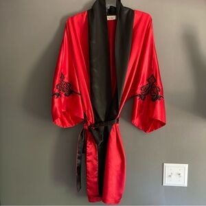 Victoria’s Secret Gold Label Vintage Silky Robe With Embellishment on Sl…